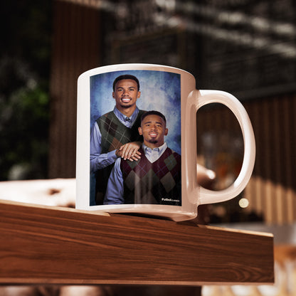 Gabriel Magalhães & Gabriel Jesus football mug Arsenal gift