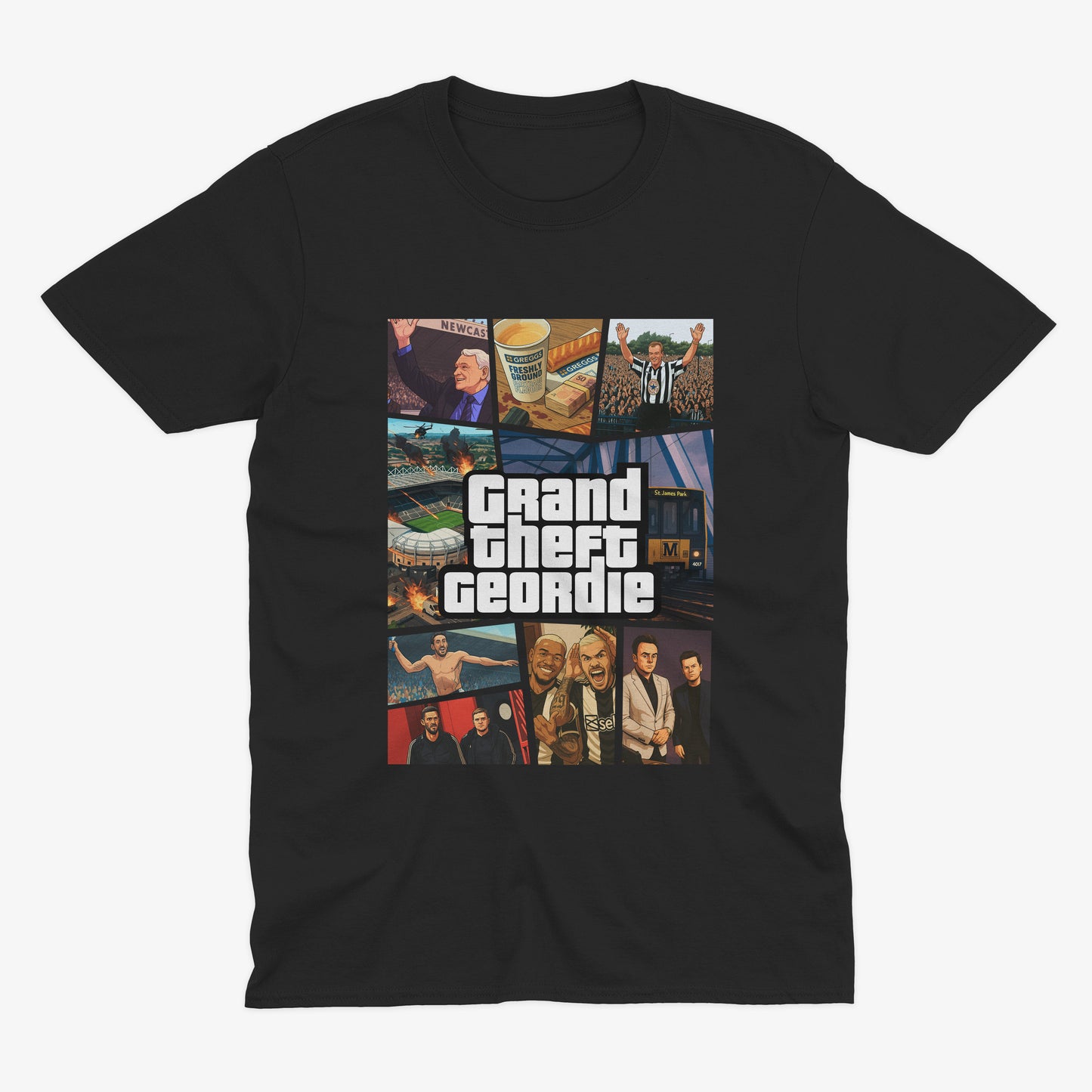 Grand Theft Geordie T Shirt | Newcastle T Shirt | Geordie T Shirt | Newcastle United