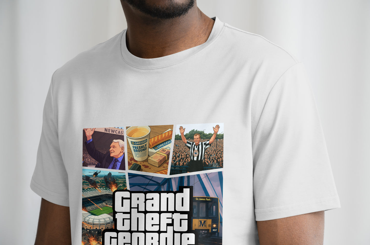 Grand Theft Geordie T Shirt | Newcastle T Shirt | Geordie T Shirt | Newcastle United