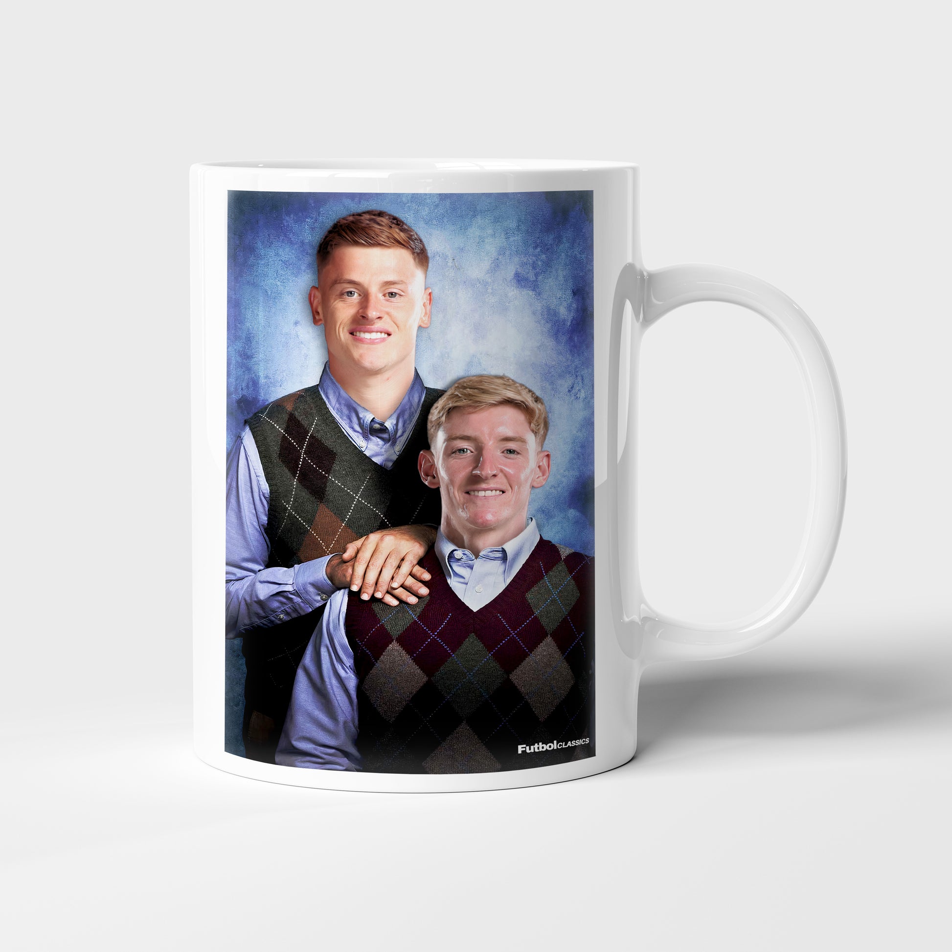 Harvey Barnes & Anthony Gordon football mug Newcastle United gift