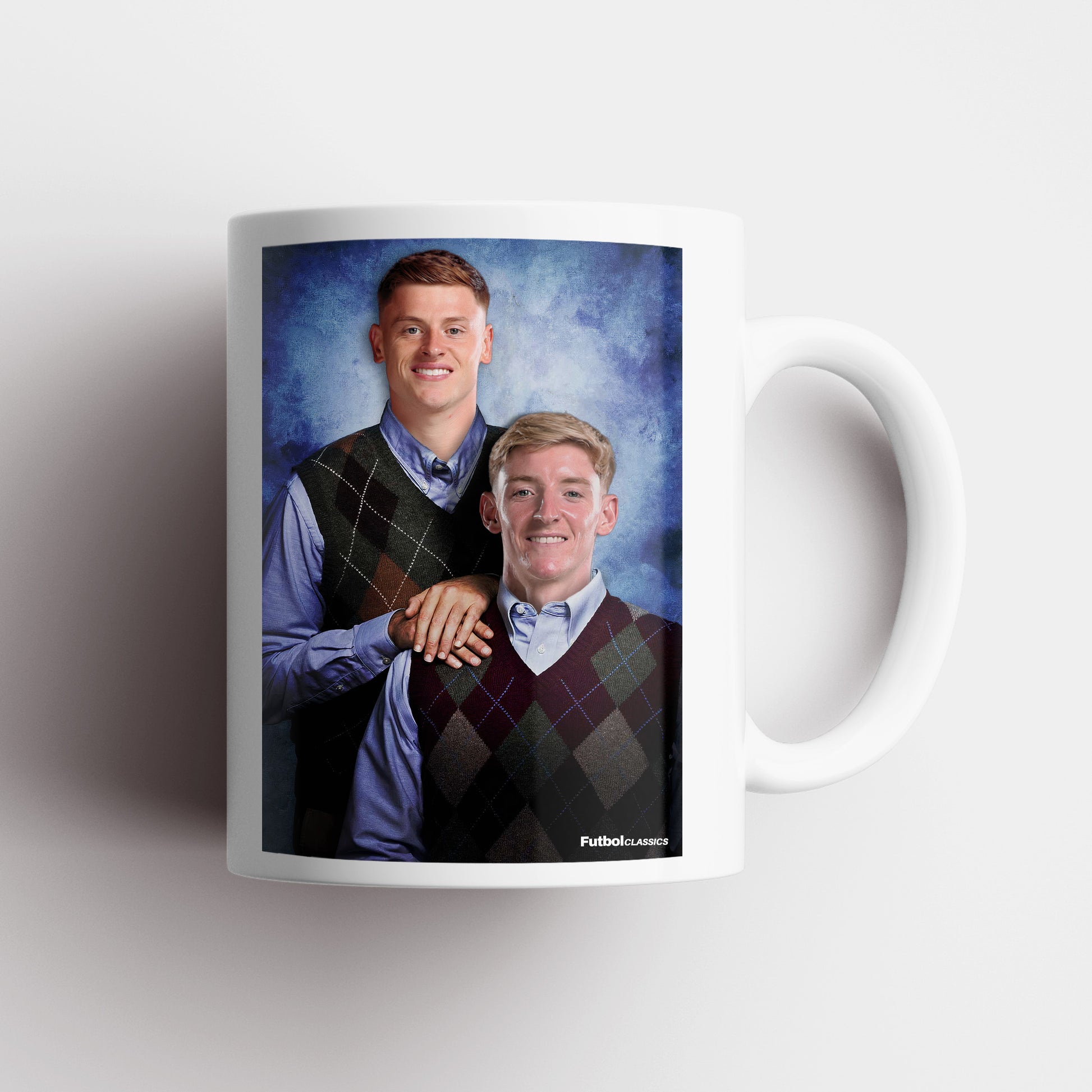 Harvey Barnes & Anthony Gordon football mug Newcastle United gift