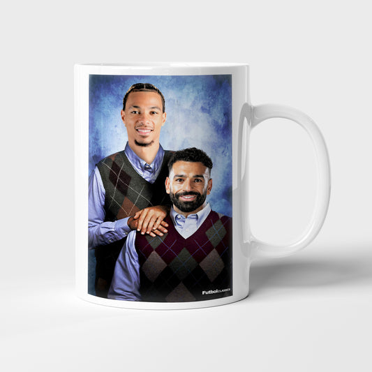 Hugo Ekitike & Mo Salah football mug Liverpool gift
