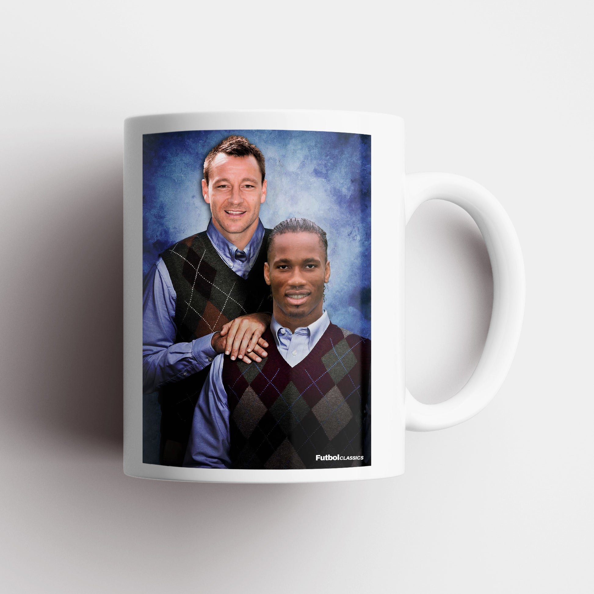 John Terry & Didier Drogba football mug Chelsea gift