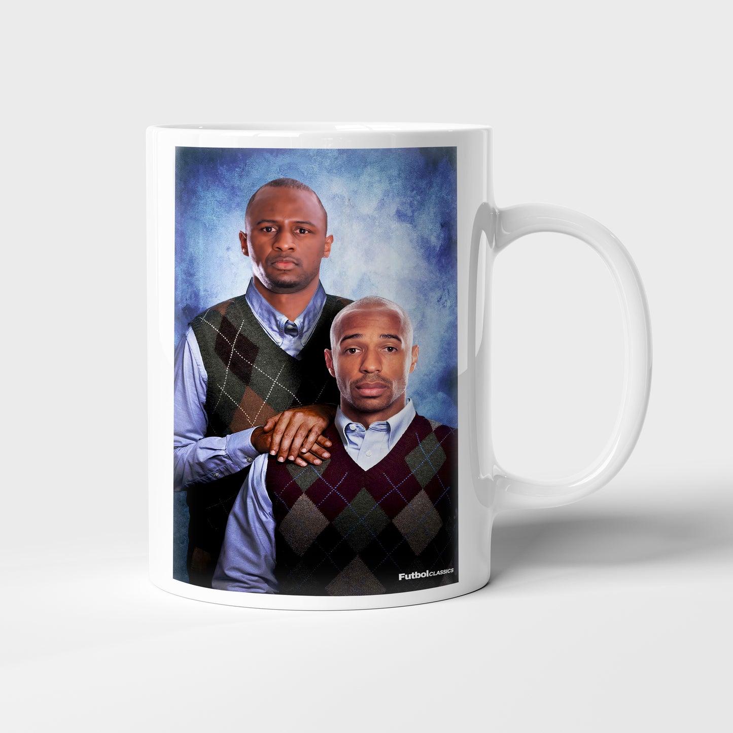 Patrick Viera & Thierry Henry football mug Arsenal gift