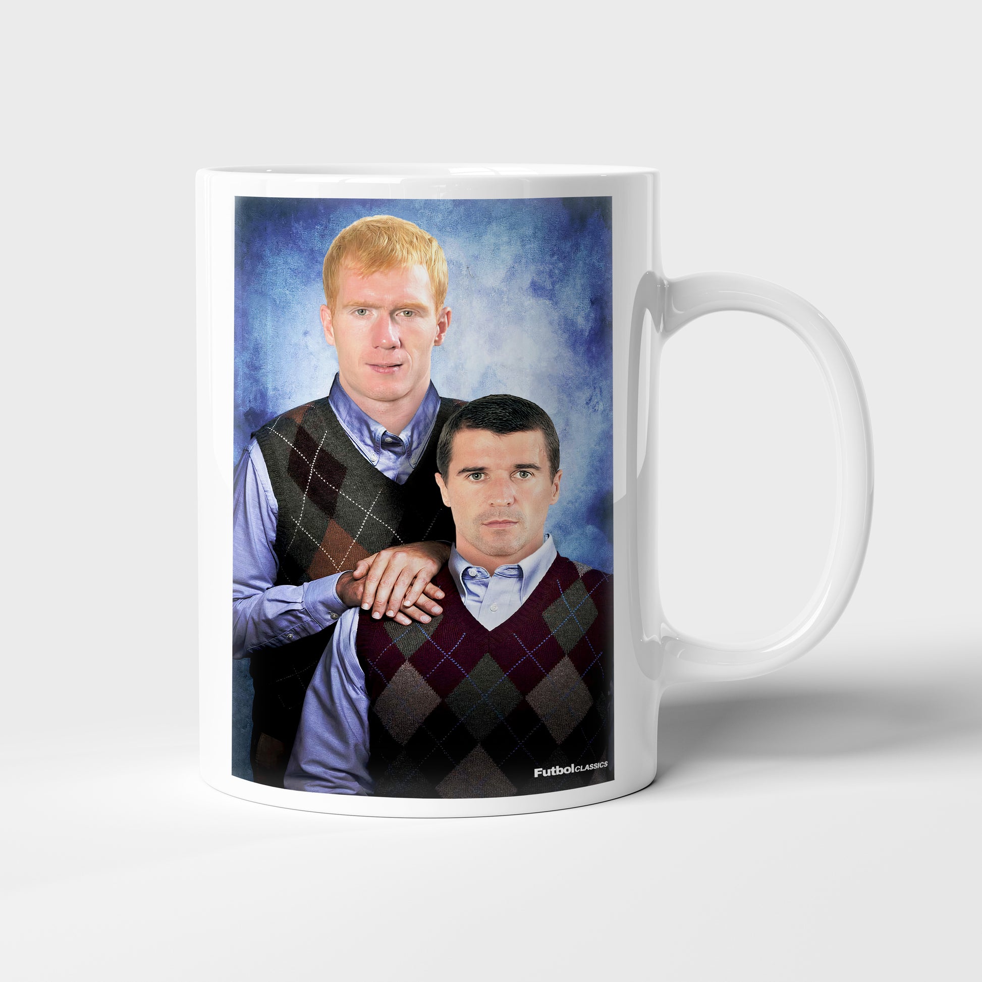 Paul Scholes & Roy Keane football mug Manchester United gift