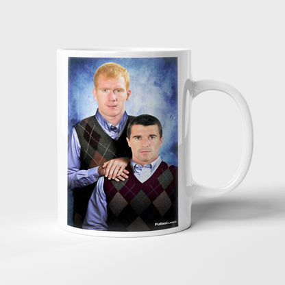 Paul Scholes & Roy Keane football mug Manchester United gift