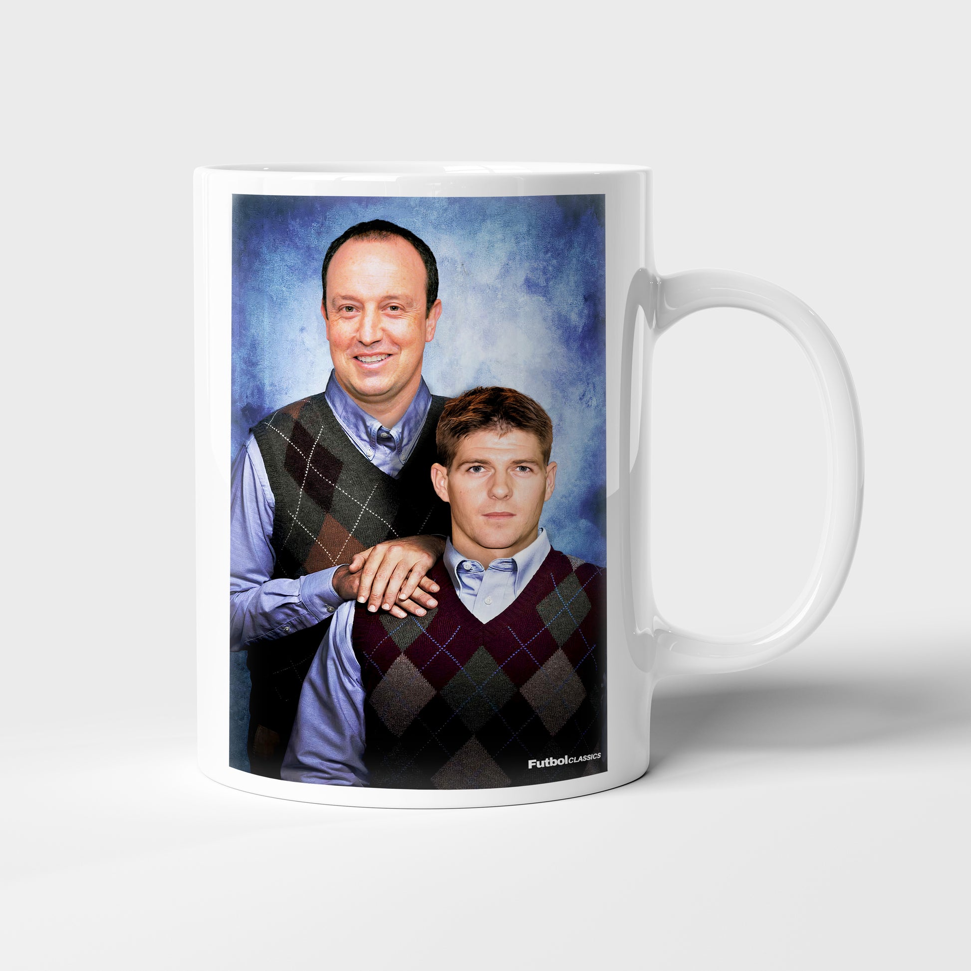 Rafa Benitez & Steven Gerrard football mug Liverpool gift