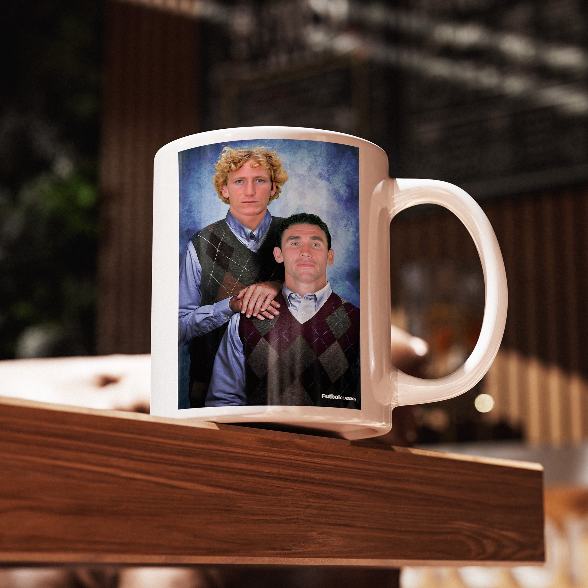 Ray Parlour & Martin Keown football mug Arsenal gift