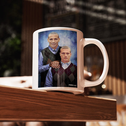 Rio Ferdinand & Nemanja Vidic football mug Manchester United gift