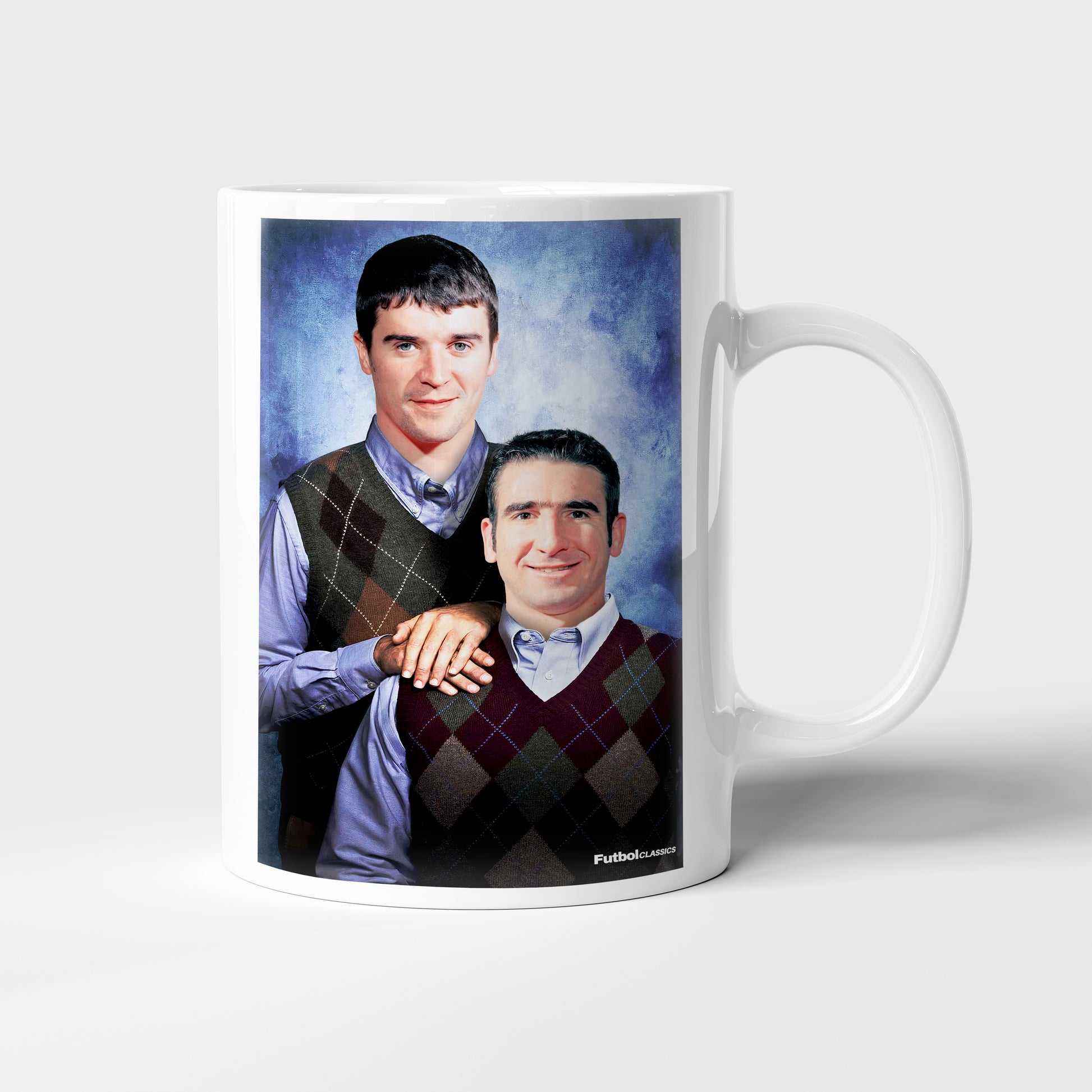 Roy Keane & Eric Cantona football mug Manchester United gift