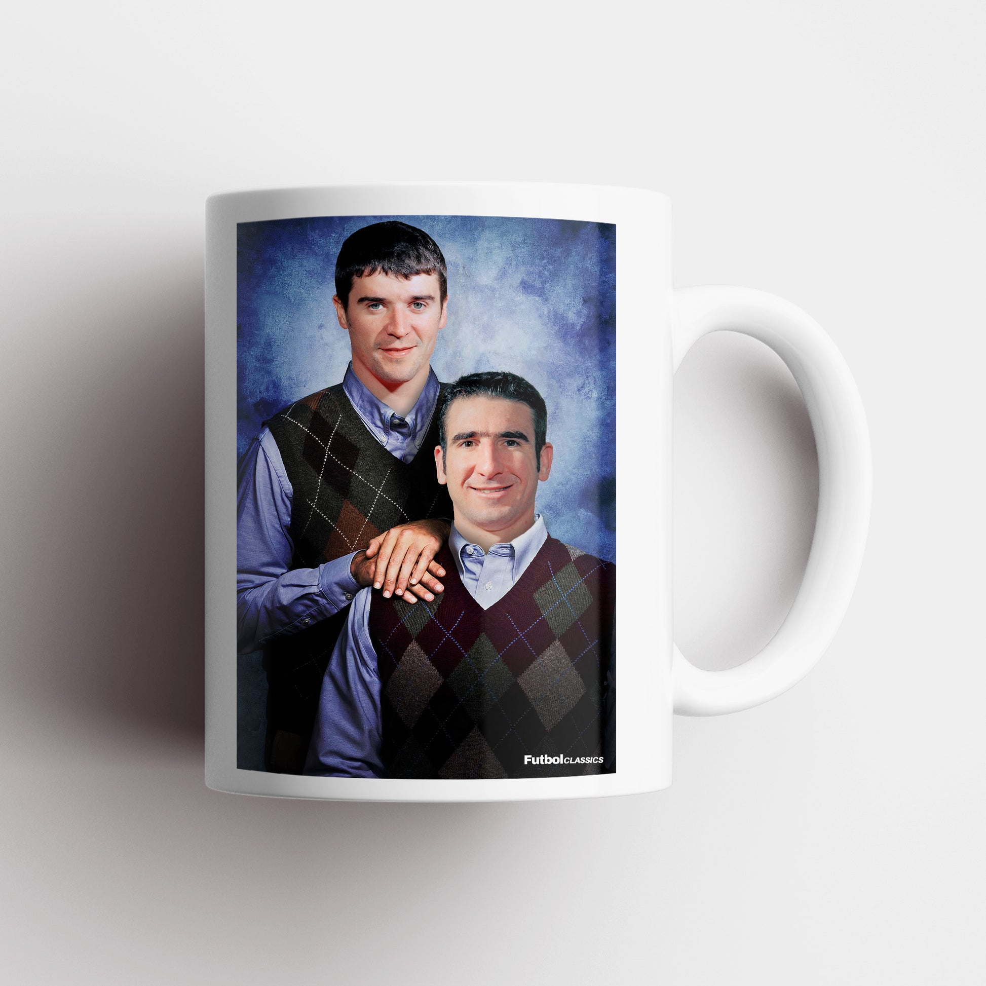 Roy Keane & Eric Cantona football mug Manchester United gift