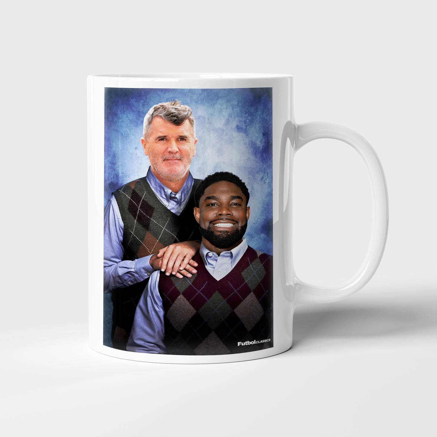 Roy Keane & Micah Richards football mug Manchester United gift