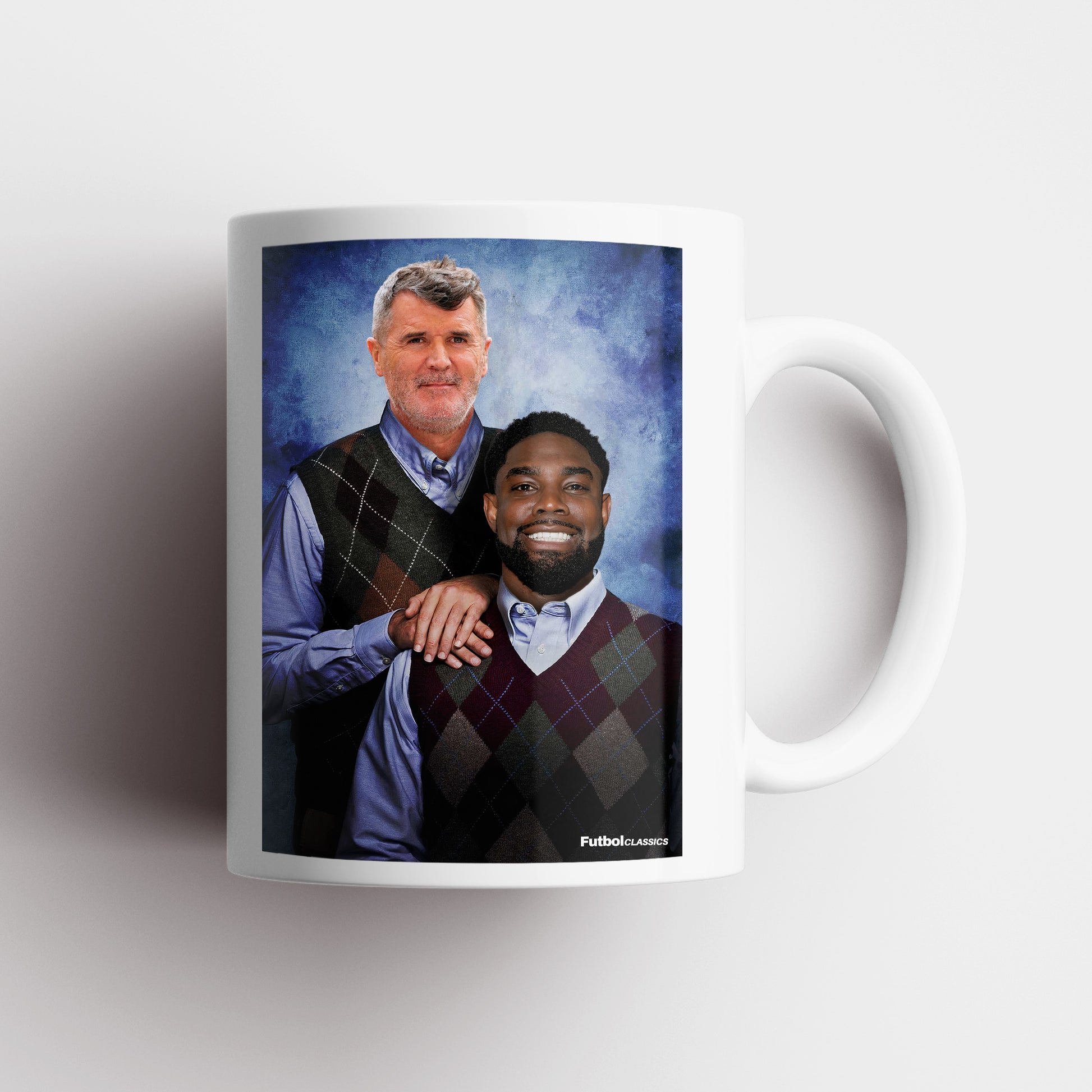 Roy Keane & Micah Richards football mug Manchester United gift
