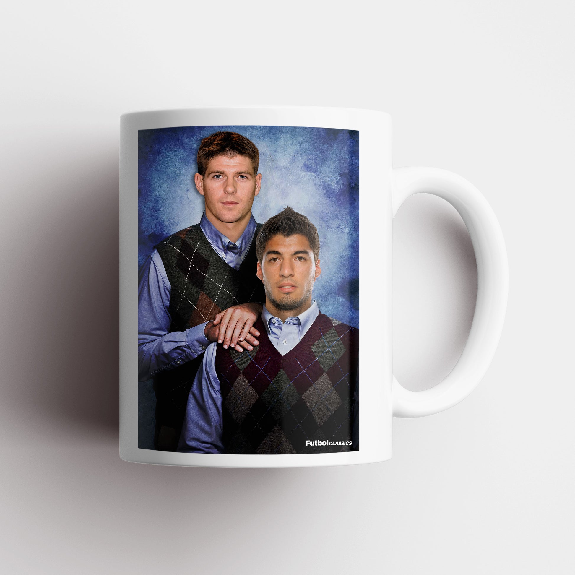 Steven Gerrard & Luis Suarez football mug Liverpool gift