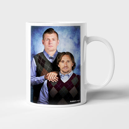 Toni Kroos & Luka Modric football mug Real Madrid gift