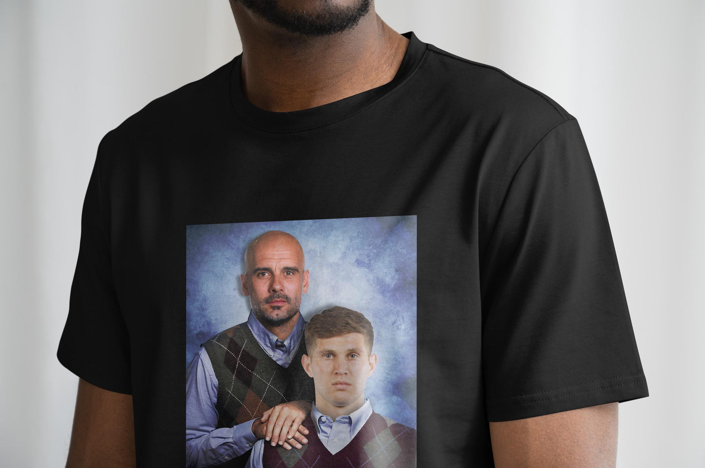 Pep Guardiola & John Stones T Shirt | Man City Gift | Man City T Shirt | MCFC | Manchester City Gift | Pep Guardiola Man City