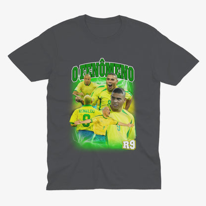 Ronaldo Brazil Homage | Brazil T Shirt | R9 T Shirt | Ronaldo Nazario | O Fenomeno | R9 Gift | Brazil World Cup Brazil Football Real Madrid