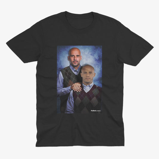 Pep Guardiola & Vincent Kompany T Shirt | Man City T Shirt | MCFC | Manchester City Gift | Pep Guardiola Man City | Kompany Man City
