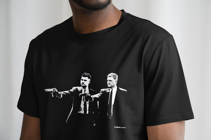Bruno Guimaraes & Eddie Howe Pulp Fiction Style T Shirt | Newcastle T Shirt | Nufc | Geordie T Shirt | Funny Football Tee | Newcastle Fan
