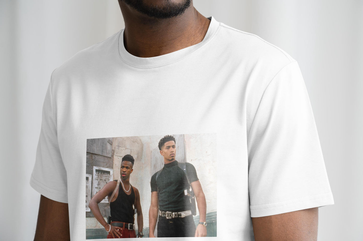 Vini Jr & Jude Bellingham Bad Boys Style T Shirt | Real Madrid T Shirt | Real Madrid FC T Shirt | Bernabau | Real Madrid Fan