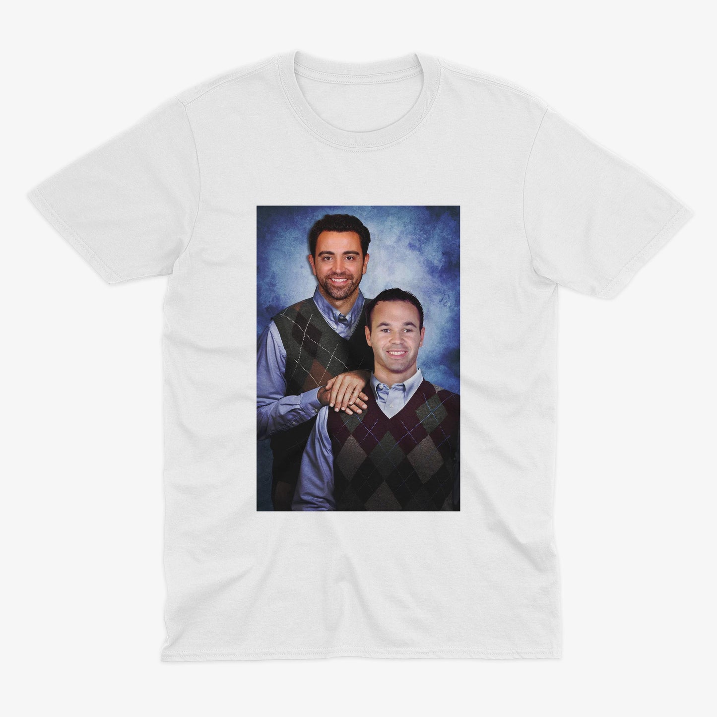 Xavi & Iniesta T Shirt | Barcelona Gift | Barcelona T Shirt | FCB | Barcelona Football Gift | Barcelona Fan