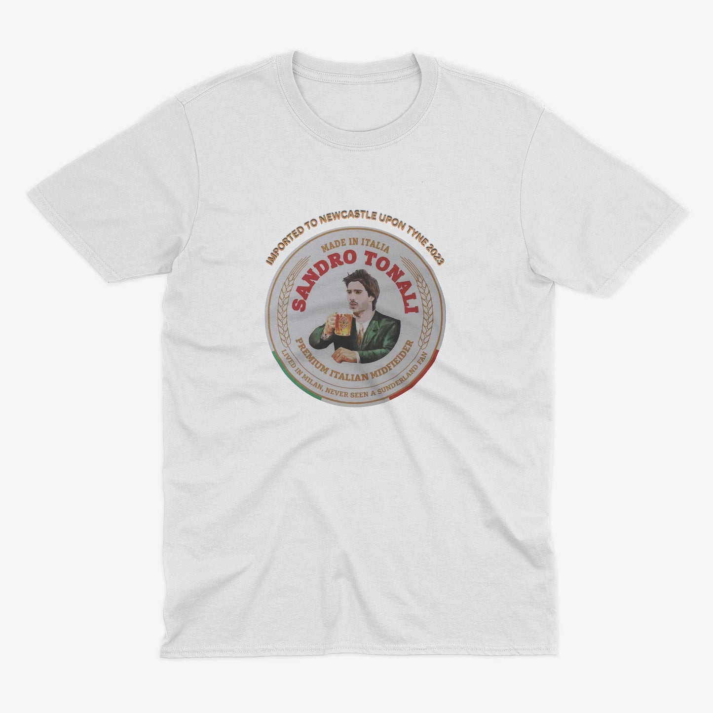 Sandro Tonali - Made In Italia | Newcastle T Shirt | NUFC | Football | Soccer | Newcastle Fan | Newcastle Gift | Tonali Italy T Shirt