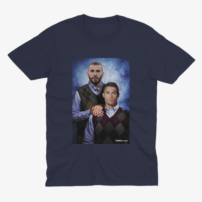 Karim Benzema & Cristiano Ronaldo T Shirt | Real Madrid T Shirt | Real Madrid Fan | Real Madrid Gift | Benzema and Ronaldo